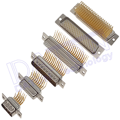 107A D-SUB 高密度 10.20*2.54mm 90度PCB插板,車針,光孔
