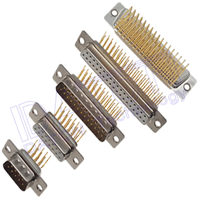 207A D-SUB 7.2mm 90度PCB插板,車針,光孔
